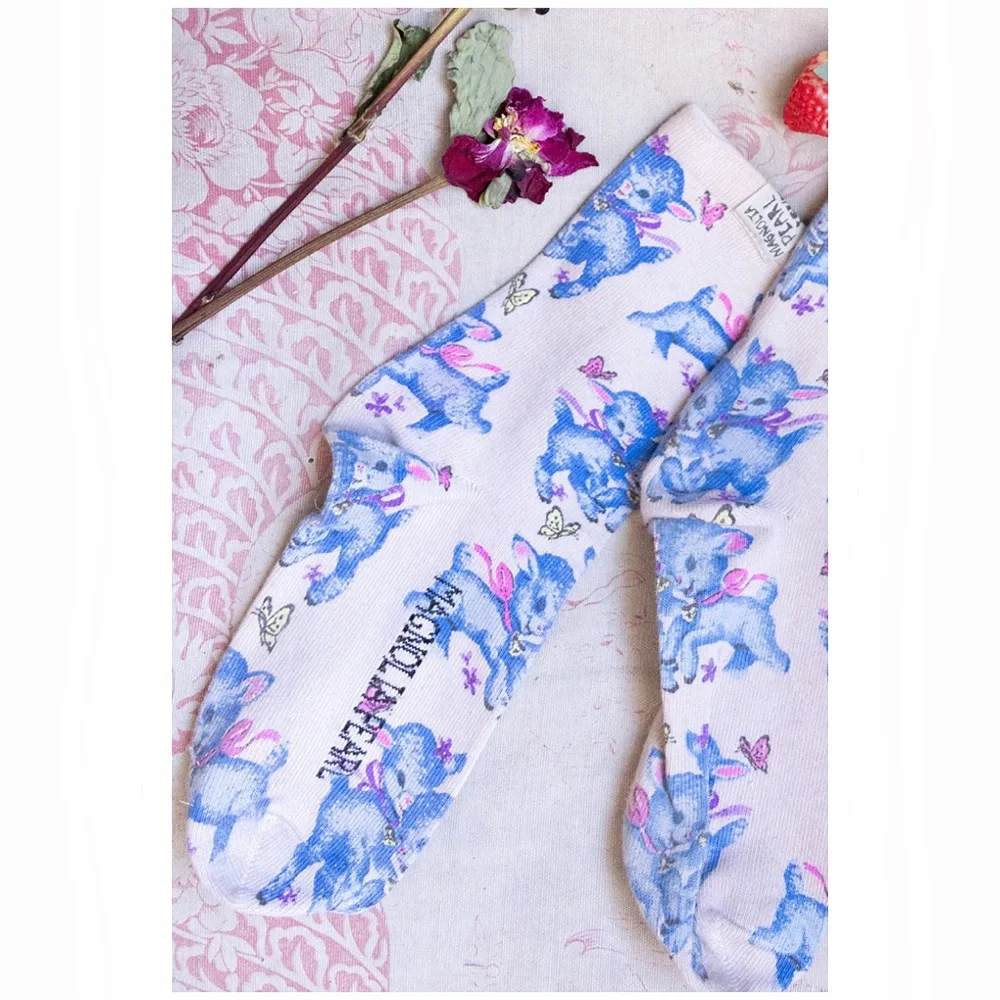 Magnolia Pearl Bah Bah Lamb Socks NWT